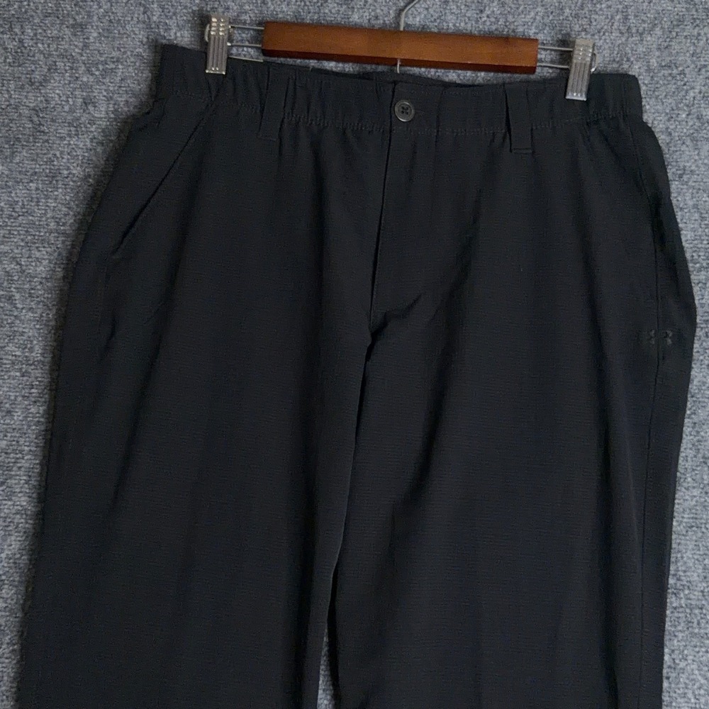 Under Armour Golf Pants Men's Size 32x32 Black Vented Straight Leg Chino NWT